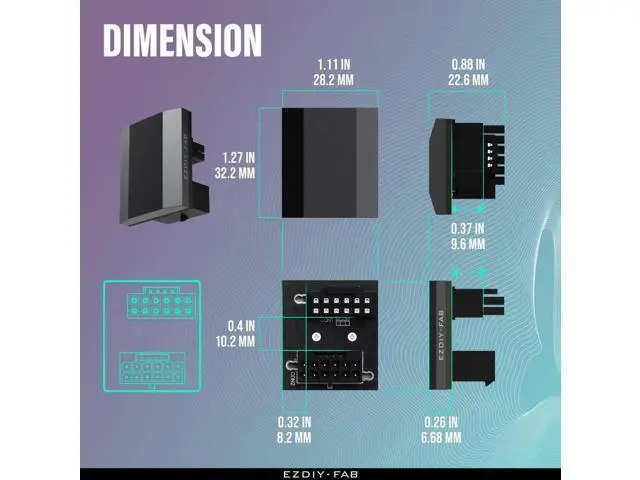 Alt view image 7 of 7 - Aomoproing 12VHPWR 12+4 Pin Angle Connector Power Adapter Slim Type for RTX40' Series Graphics Card, Supports 600W Output, Comptatible to RTX4090,4080,4070ti -180 Degrees STD Type- Black