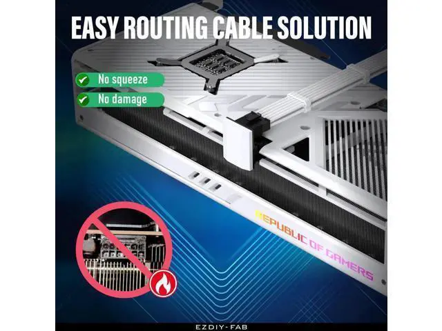 Alt view image 6 of 7 - Aomoproing 12VHPWR 12+4 Pin Angle Connector Power Adapter Slim Type for RTX40' Series Graphics Card, Supports 600W Output, Comptatible to RTX4090,4080,4070ti -180 Degrees STD Type- White-1 Pack