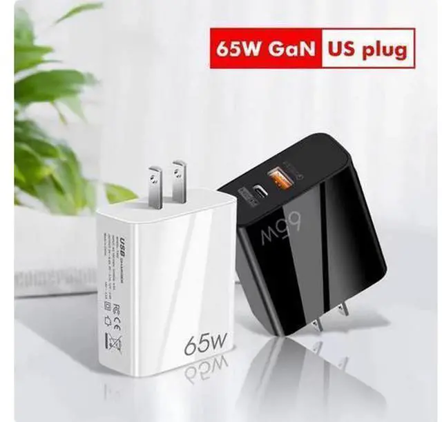Alt view image 2 of 3 - 65W Gallium nitride Fast Charger Dual port PD computer for Apple iPhone 15/14/ charging head