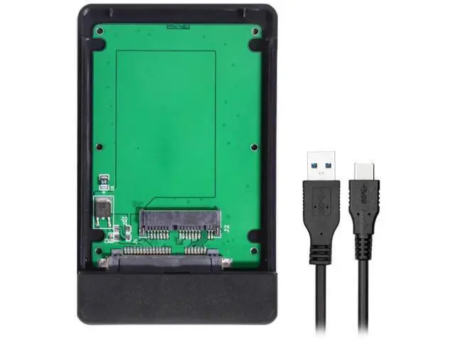 Alt view image 4 of 7 - Aomoproing USB 3.1 Type-C USB-C to 1.8 Inch Micro SATA 16pin 7+9 SSD for External Hard Disk Enclosure 5Gbps