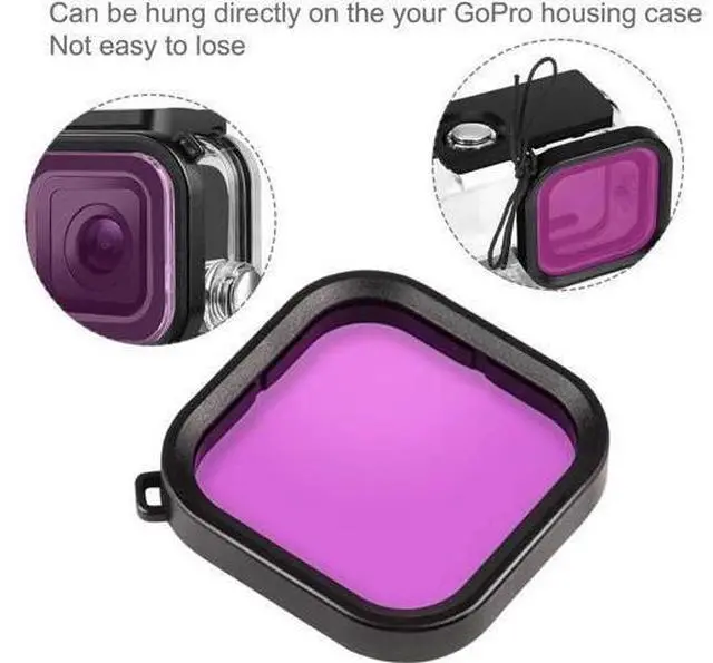 Alt view image 2 of 7 - Accessories for Gopro Hero 8 Black Kits with Waterproof Protective Housing Case + 3 Pack Diving Filter+ 12 PCS Anti-Fog Insert Kits for Gopro Hero 8 Action Camera