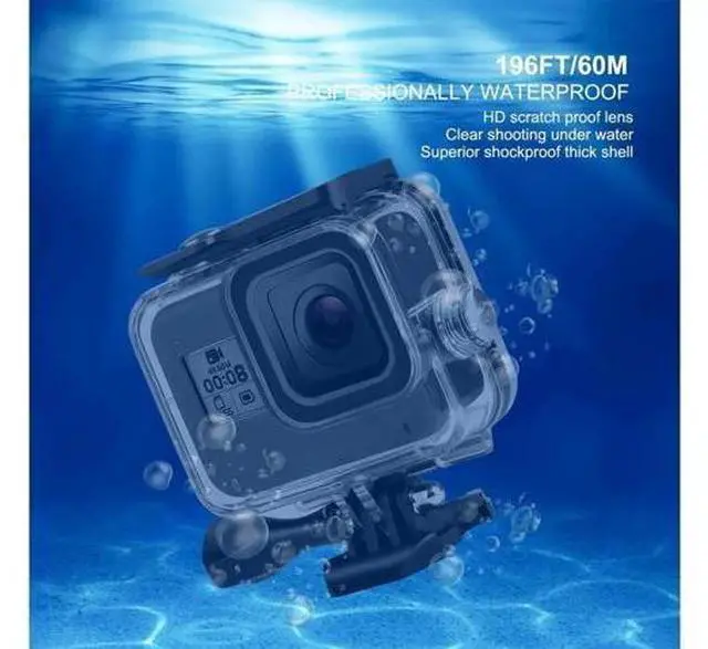 Alt view image 3 of 7 - Accessories for Gopro Hero 8 Black Kits with Waterproof Protective Housing Case + 3 Pack Diving Filter+ 12 PCS Anti-Fog Insert Kits for Gopro Hero 8 Action Camera