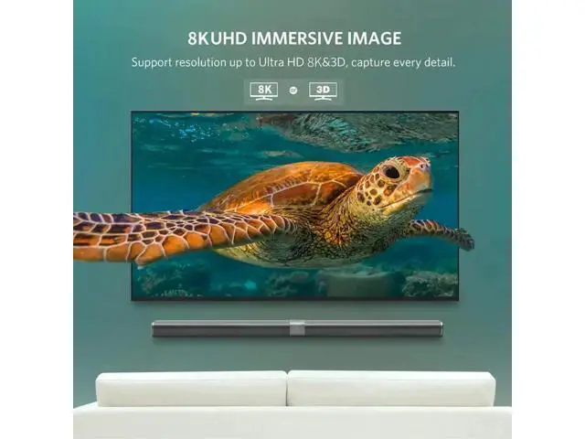 Alt view image 3 of 7 - 8K DisplayPort Cable 1.4 15ft, Ultra HD 4K 144Hz, 8K 60Hz HBR3(7680x4320) High Speed 32.4Gbps, Long Braided Copper DP Display Port 1.4 1.2 Cord