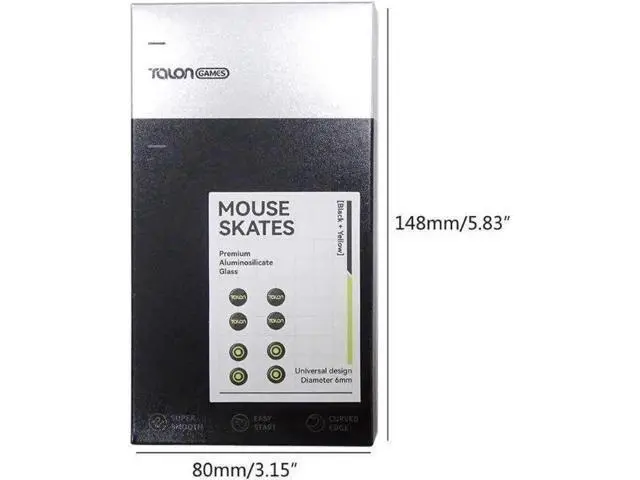 Alt view image 4 of 6 - Universal Dots Glass Mouse Feet Pad Mouse Skates Anti-Slip Mouse Glides Sticker for Gaming Mouse