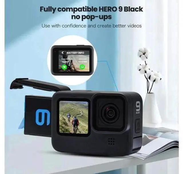 Alt view image 6 of 6 - Hero 11 / Hero 10 / Hero 9 Replacement Batteries 3-Pack and 3-Channel USB Charger Compatible with GoPro Hero 11 Black / Hero 10 Black / Hero 9 Black (Fully Compatible with GoPro Hero11 / Hero10 / Hero