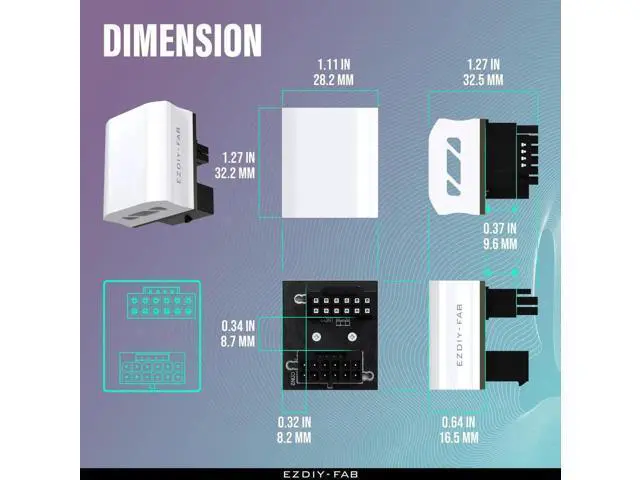 Alt view image 5 of 7 - Aomoproing 12VHPWR 12+4 Pin Angle Connector Power Adapter for RTX40' Series Graphics Card, Supports 600W Output, Comptatible to RTX4090,4080,4070ti -180 Degrees STD Type- White-1 Pack