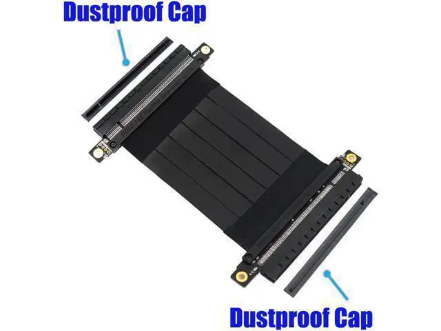 Alt view image 3 of 5 - Computer Cables Riser PCI-E 16X PCI Express Extension Cable PCIE 16X Female to 16X Female Slots Extender Flexible Cable