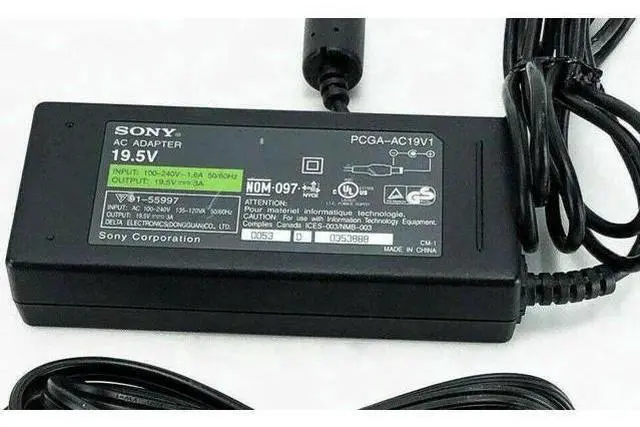 Main image of OEM So-ny PCGA-AC19V1 AC Adapter 60W Power Charger For Vaio Laptop W/P.Cord