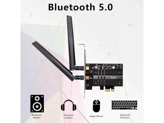 Alt view image 7 of 7 - 3000Mbps Wifi 6 Intel AX200 PCIe Wireless Wifi Network Adapter Wi-Fi Card 2.4G/5Ghz 802.11ac/ax Bluetooth 5.1 For PC Desktop