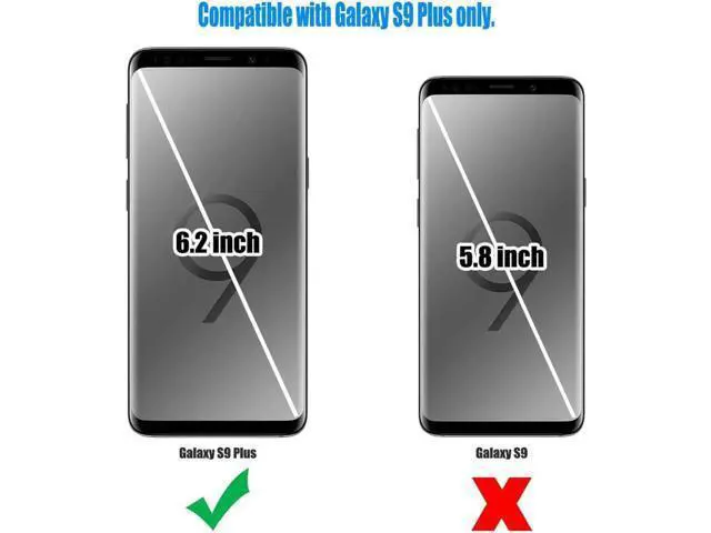 Alt view image 2 of 6 - Galaxy S9 Plus Wallet Case Samsung S9 Plus Wallet Case with Card Holder Slots Shockproof Protective Case for Samsung Galaxy S9 Plus 6.2 inch (2018) Blue