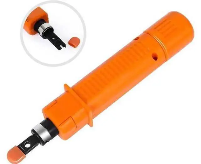 Alt view image 4 of 6 - Network Tool Kit for Cat5 Cat5e, 9-in-1 Portable Crimping Tool Kit, 8P8C 6P6C 4P4C Connectors, RJ11/RJ12/RJ45 Cat5 Cat5e Network/Phone Cable Tester with Punch Down Tool, Black