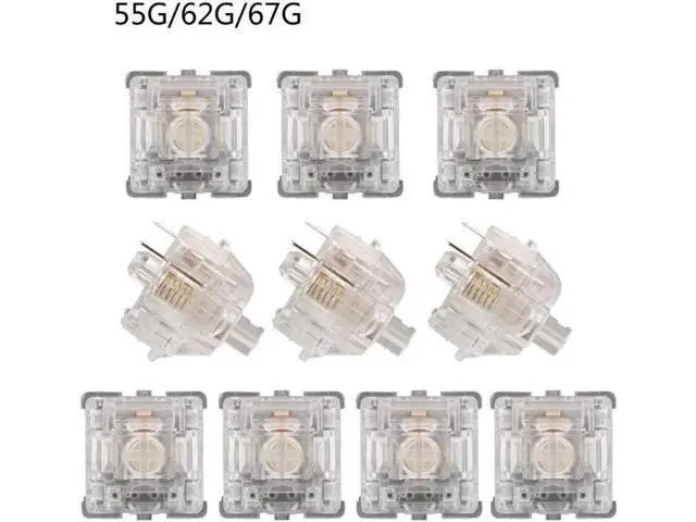 Alt view image 4 of 6 - Everglide Aqua King V3 Switch 5pin Transparent Switch 55g Linear Switch(55g)