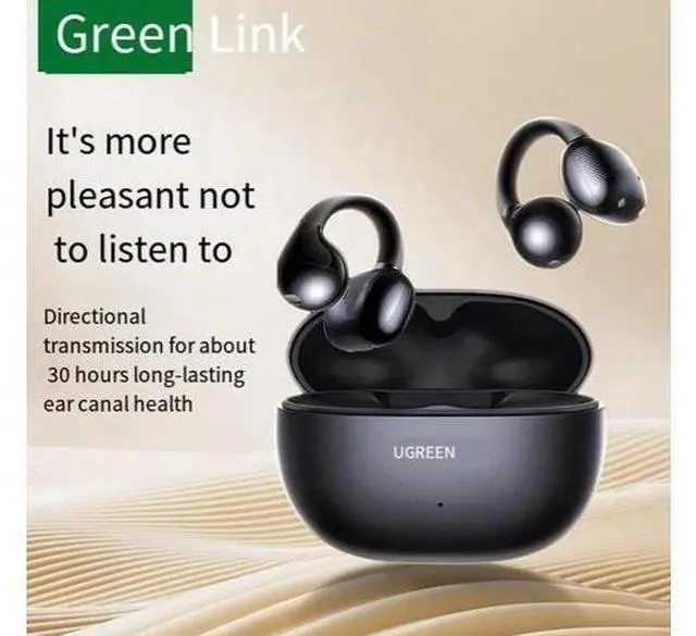 Main image of S3 Bluetooth headphones, ear clip type wireless air conduction, non-in-ear sports, running, suitable for Apple, Android and Xiaomi Black