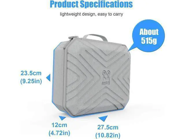 Alt view image 4 of 7 - Portable Fashion Travel Case for Oculus Quest 2, Storing VR Gaming Headset and Touch Controllers Accessories Carrying Bag