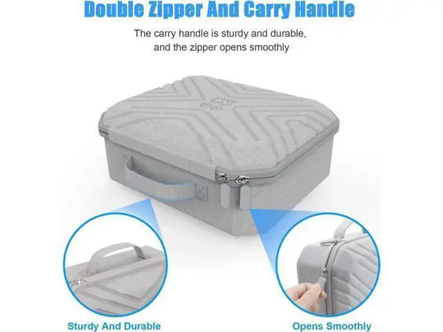 Alt view image 5 of 7 - Portable Fashion Travel Case for Oculus Quest 2, Storing VR Gaming Headset and Touch Controllers Accessories Carrying Bag