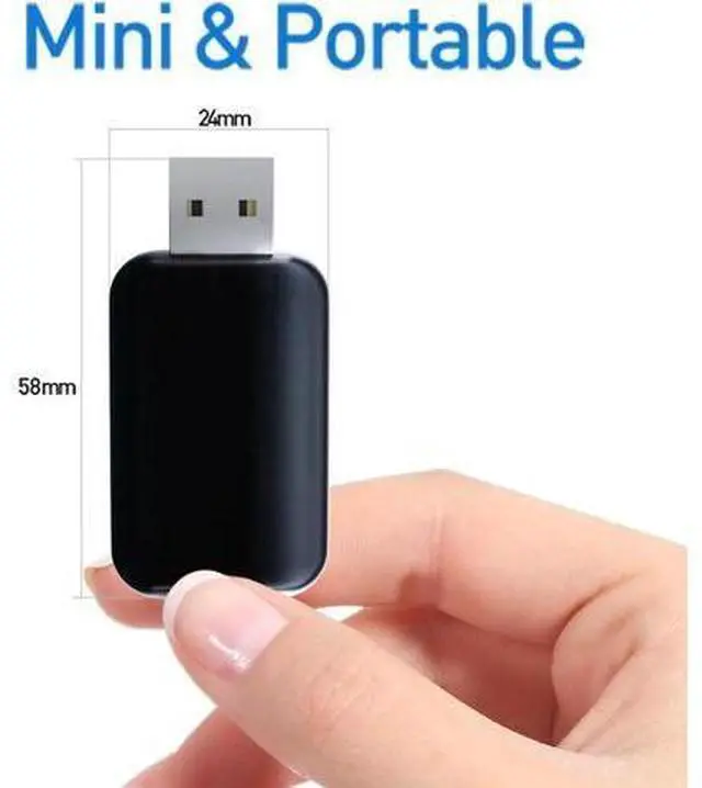 Alt view image 5 of 7 - 1300Mbps USB WIFI Bluetooth Adapter Transmitter Portable Dual band External USB Wireless Network Card 802.11ac for Laptop