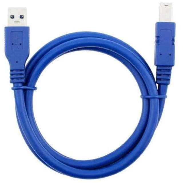 Alt view image 2 of 14 - Aomoproing USB 3.0 Cable - Type A-Male to Type B-Male - 16 Feet (5 Meters) - Round Blue