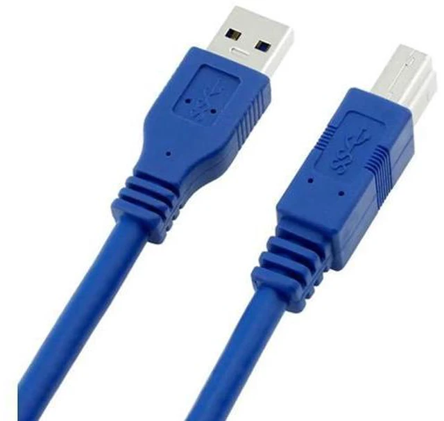 Alt view image 4 of 14 - Aomoproing USB 3.0 Cable - Type A-Male to Type B-Male - 16 Feet (5 Meters) - Round Blue