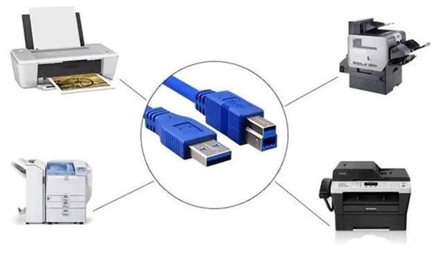 Alt view image 5 of 14 - Aomoproing USB 3.0 Cable - Type A-Male to Type B-Male - 16 Feet (5 Meters) - Round Blue
