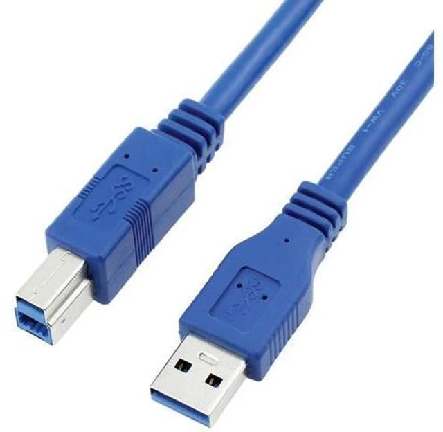 Alt view image 6 of 14 - Aomoproing USB 3.0 Cable - Type A-Male to Type B-Male - 16 Feet (5 Meters) - Round Blue