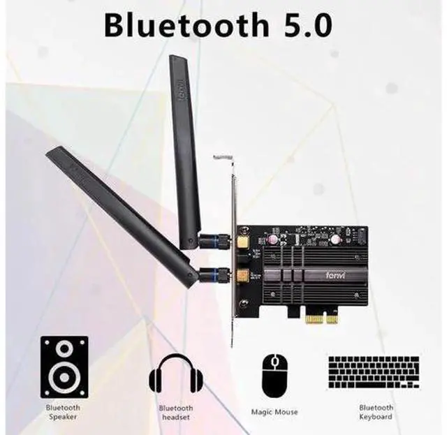 Alt view image 6 of 14 - Dual band 3000Mbps Wifi 6 Intel AX200 PCIe Wireless Wifi Adapter 2.4G/5Ghz 802.11ac/ax Bluetooth 5.0 AX200NGW Wi-fi Card For PC