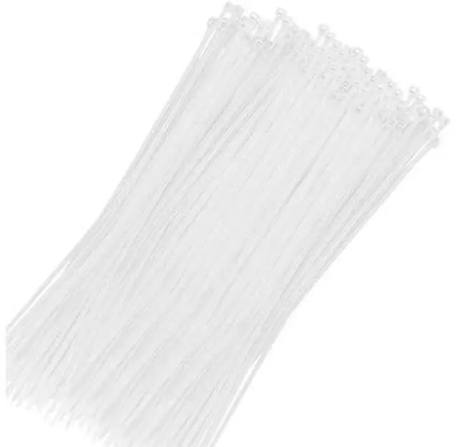Main image of Aomoproing 250pcs Zip Ties Plastic Cable Zip Ties Self-Locking Nylon Wire Ties Heavy Duty Ultra Strong Zip Straps (10 Inch, White)