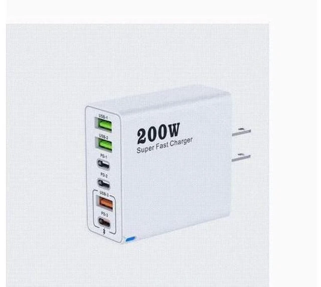 Main image of 200W charger 3USB Multi-interface type-c mobile phone 120W charger Super Quick charge 65W