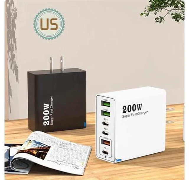 Alt view image 4 of 4 - 200W charger 3USB Multi-interface type-c mobile phone 120W charger Super Quick charge 65W