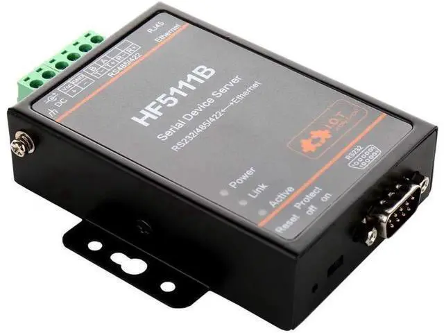 Alt view image 4 of 5 - Industrial RJ45 RS232/485/422 Serial to Ethernet RTOS Serial 1 Port Server Converter Device HF-5111B Be the first to review this product...
