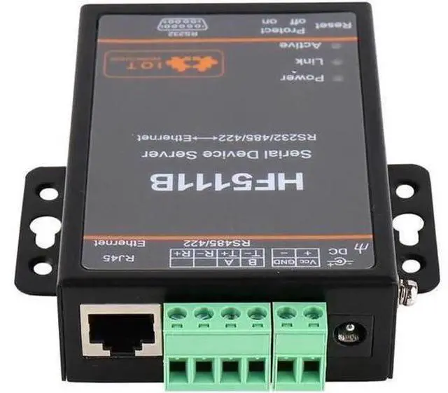 Alt view image 5 of 5 - Industrial RJ45 RS232/485/422 Serial to Ethernet RTOS Serial 1 Port Server Converter Device HF-5111B Be the first to review this product...