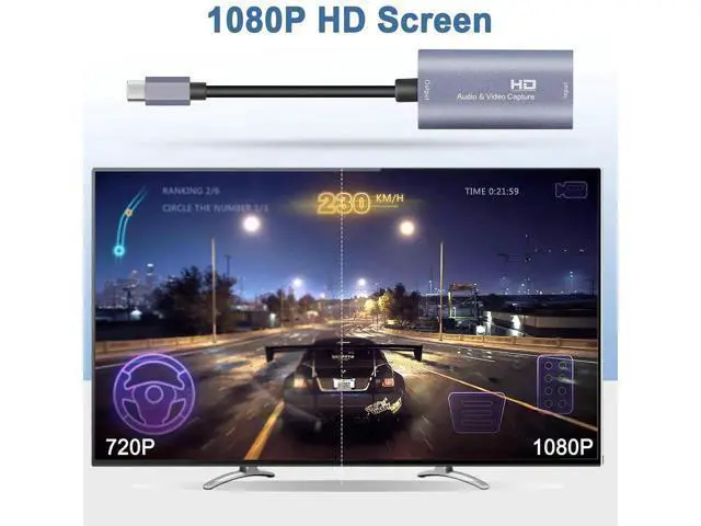 Alt view image 5 of 7 - Video Capture Card, 4K USB3.0 HDMI to USB C Capture Card for Streaming, 1080P 60FPS, Compatible with iPad Mac OS Windows, Quest 3, OBS, PS5/4, Switch2/1, Xbox, Camera (Silver)