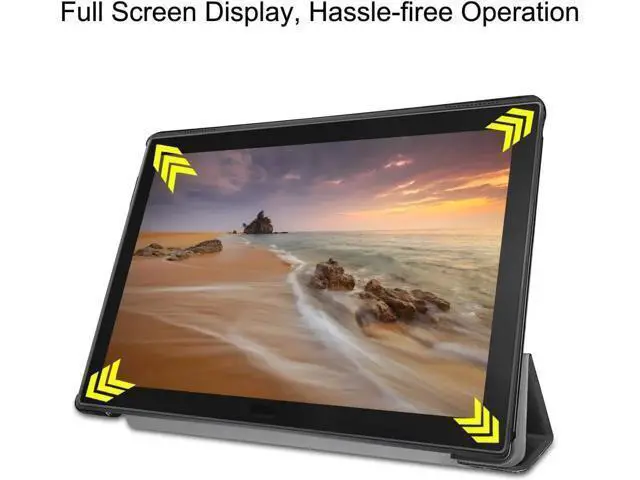 Alt view image 5 of 6 - Case for Lenovo Tab E10 ( TB-X104F ) Slim Lightweight Tri fold Stand Cover Case for Lenovo Tablet 2018 Tab E 10 10.1 Inch Display