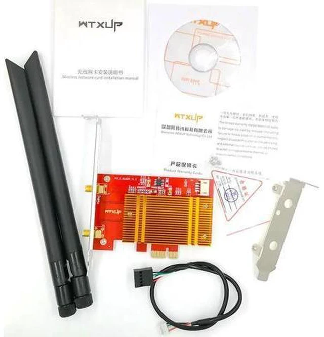 Alt view image 3 of 7 - Desktop Computer Wireless-AC Adapter 9260 9260ac Dual Band 1730Mbps MU-MIMO for Windows 10 WiFi Bluetooth 5.0 PCI-E 1X Card