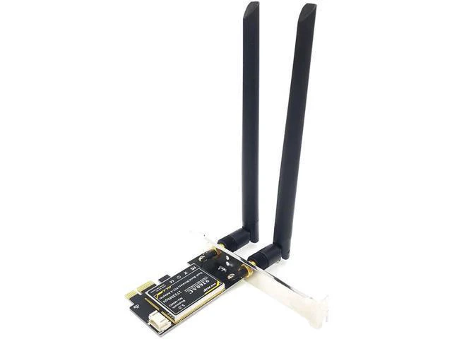 Alt view image 6 of 14 - 9260AC Dual-Band Gigabit Desktop PCI-E PCIE 1X Wireless Network Card 1730Mbps Bluetooth 5.0 gaming wifi adapter+ 6DBI antenna