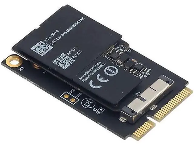 Alt view image 2 of 5 - Wireless For Broadcom Bcm94360cd WiFi Card 1750Mbps + Bluetooth 4.0 Dual Band 802.11a/b/g/n/ac With Adapter For iMac 2013