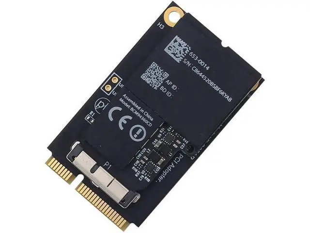 Alt view image 3 of 5 - Wireless For Broadcom Bcm94360cd WiFi Card 1750Mbps + Bluetooth 4.0 Dual Band 802.11a/b/g/n/ac With Adapter For iMac 2013