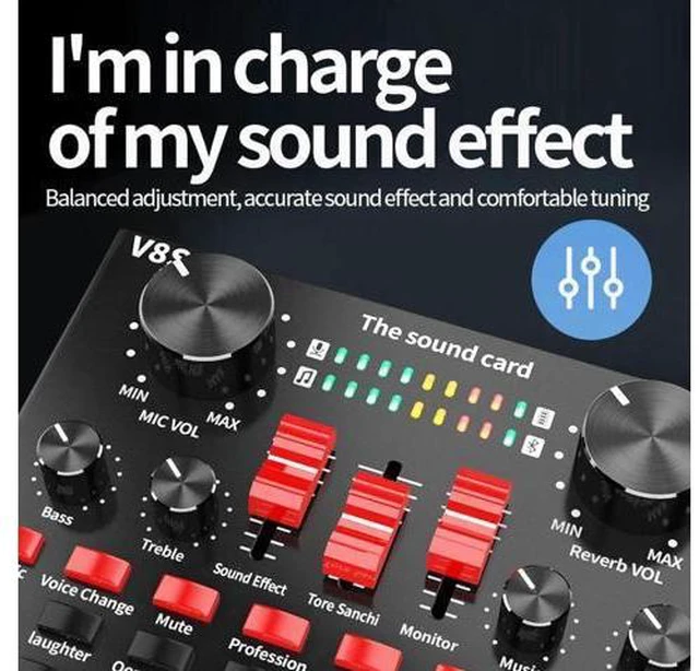 Alt view image 6 of 14 - Bluetooth sound card live broadcast equipment Web live entertainment for mobile phone/PC