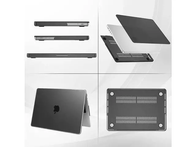 Alt view image 3 of 7 - MacBook Pro 14 inch Case 2023 2022 2021 Release M2 A2779 A2442 M1 Pro/Max Chip with Touch ID, Hard Case Shell Cover and Keyboard Skin Cover