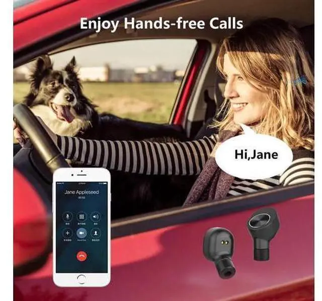 Alt view image 5 of 7 - TWS Best True Wireless Bluetooth Earbuds Sweatproof Stereo Sport Headsets Hight Quality Headphone Premium Sound with Charging Case For Apple Iphone Samsung LG and Other Phone
