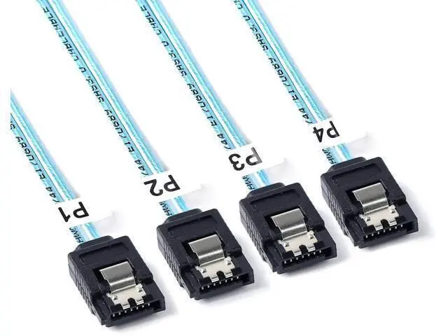 Alt view image 2 of 6 - Aomoproing 2Pack Mini SAS to SATA Cable: 0.5M SFF-8087 to SATA Forward Breakout Cable SFF8087 SAS Controller to Hard Drive(1.6FT)