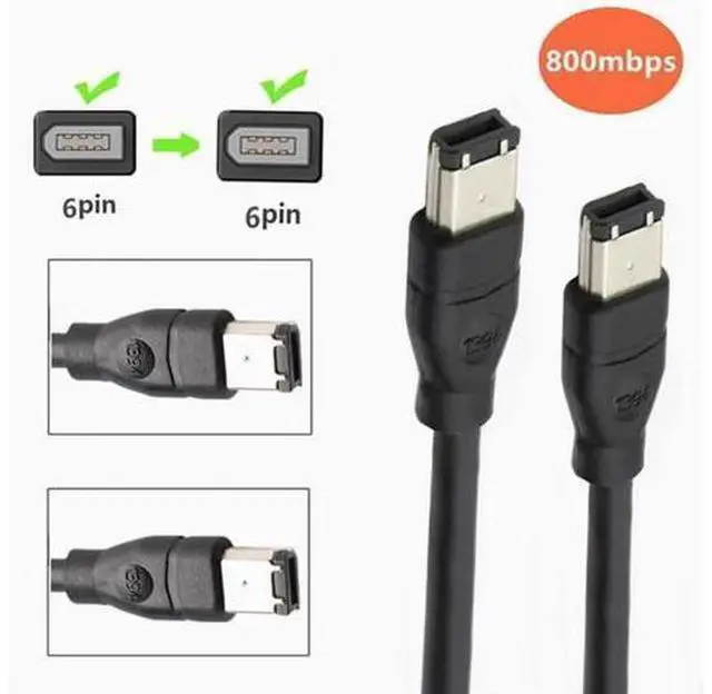 Main image of IEEE400 1394 Firewire USB AM to 6P cable USB to 1394 sound card connection Six to six, 1394 lines 3m