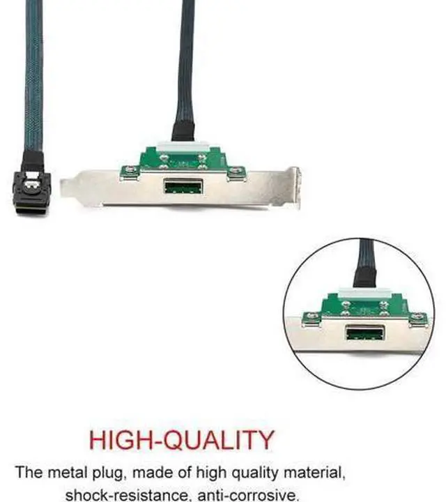 Alt view image 4 of 14 - SFF-8088 to SFF-8087 Server Power Cable Sff-8087 Computer Hard Drive Data Transfer Cable 1m