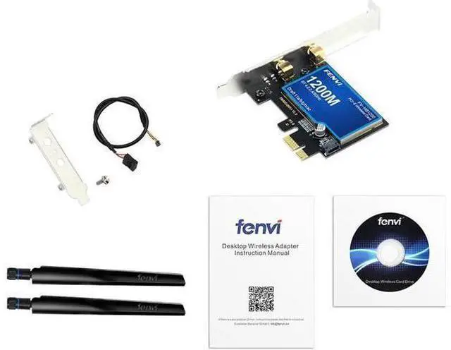 Alt view image 3 of 7 - Desktop Dual Band 2.4G/5Ghz 802.11ac Wireless-AC WiFi Card Bluetooth 4.0 PCI-E Adapter For Mac/Hackintosh/Windows