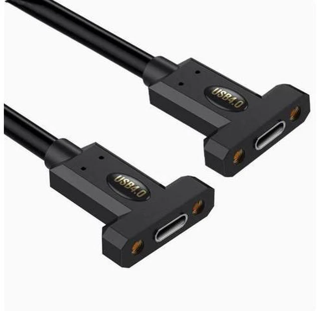 Main image of USB4 :Type-C master ear Turn Type-C master ear screws fixed panel extension cable 8K60HZ Lightning Multi-function 240W