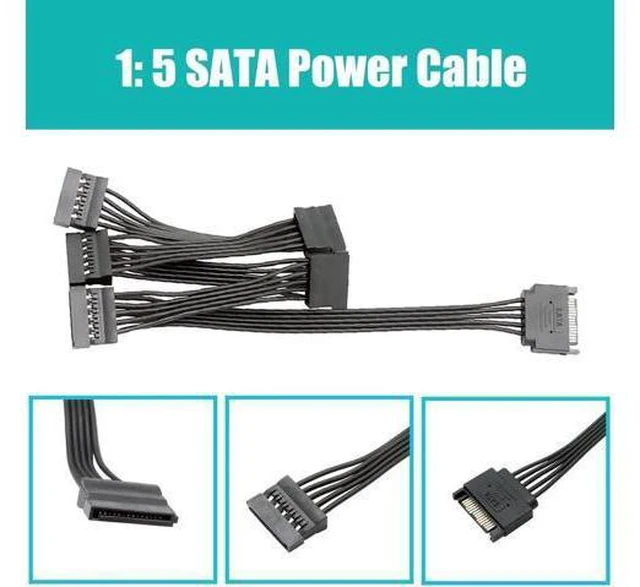Alt view image 4 of 14 - Aomoproing SA3234-C 4-Port PCIe X4 SATA Expansion Card with SATA and Power Cables, Compatible with Windows,Linux,Mac OS,NAS