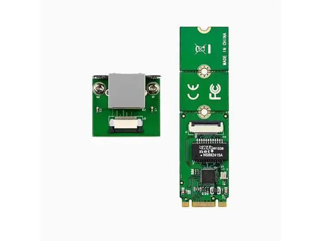 Alt view image 3 of 4 - M.2 B+M KEY to Gigabit single-port wired industrial computer NIC RTL8111F Ethernet FPC cable 225 RTL8111F A+E Bent needle Gigabit