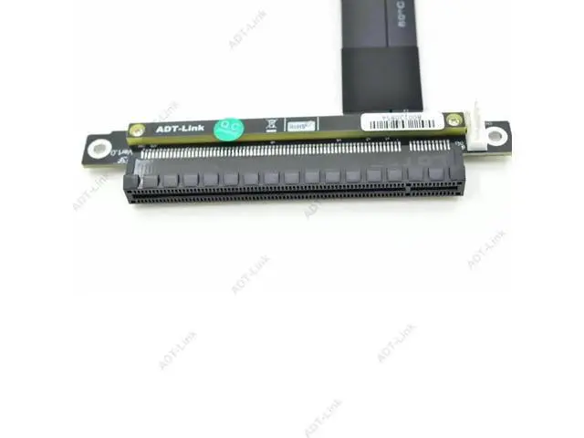 Alt view image 2 of 7 - 32G/bps PCI-e 16x To M2 M.2 NGFF NVMe Key-M 2230 2242 2260 2280 Riser Card Gen3.0 Cable PCIe x16 Extender with Sata Power Cable