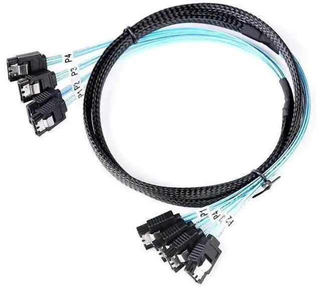 Main image of Aomoproing SATA-III Cable-1M, 4Pcs/Set-SATA-6Gbps HDD-SDD Data-Cable Replacement for Server Bitcoin Computer SSD HDD CD DVD Drives Raid (3.3FT)