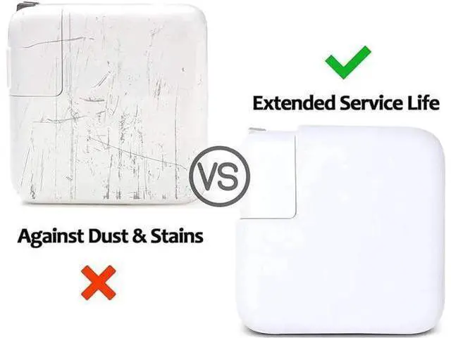 Alt view image 2 of 14 - Silicone Charger Protective Cover Case for MacBook Air 13 inch 2020 2019 2018 A2337 M1 A2179 A1932 Retina Display fits Touch IDPower Protector Case