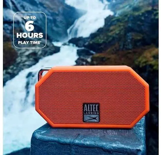 Alt view image 5 of 7 - Altec Lansing Mini H2O - Waterproof Bluetooth Speaker, IP67 Certified & Floats in Water, Compact & Portable Speaker for Hiking, Camping, Pool, and Beach